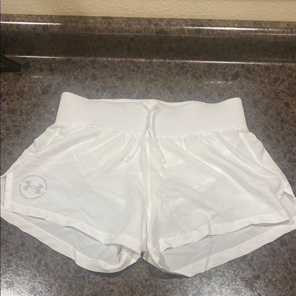 Under Armour White Athletic Shorts